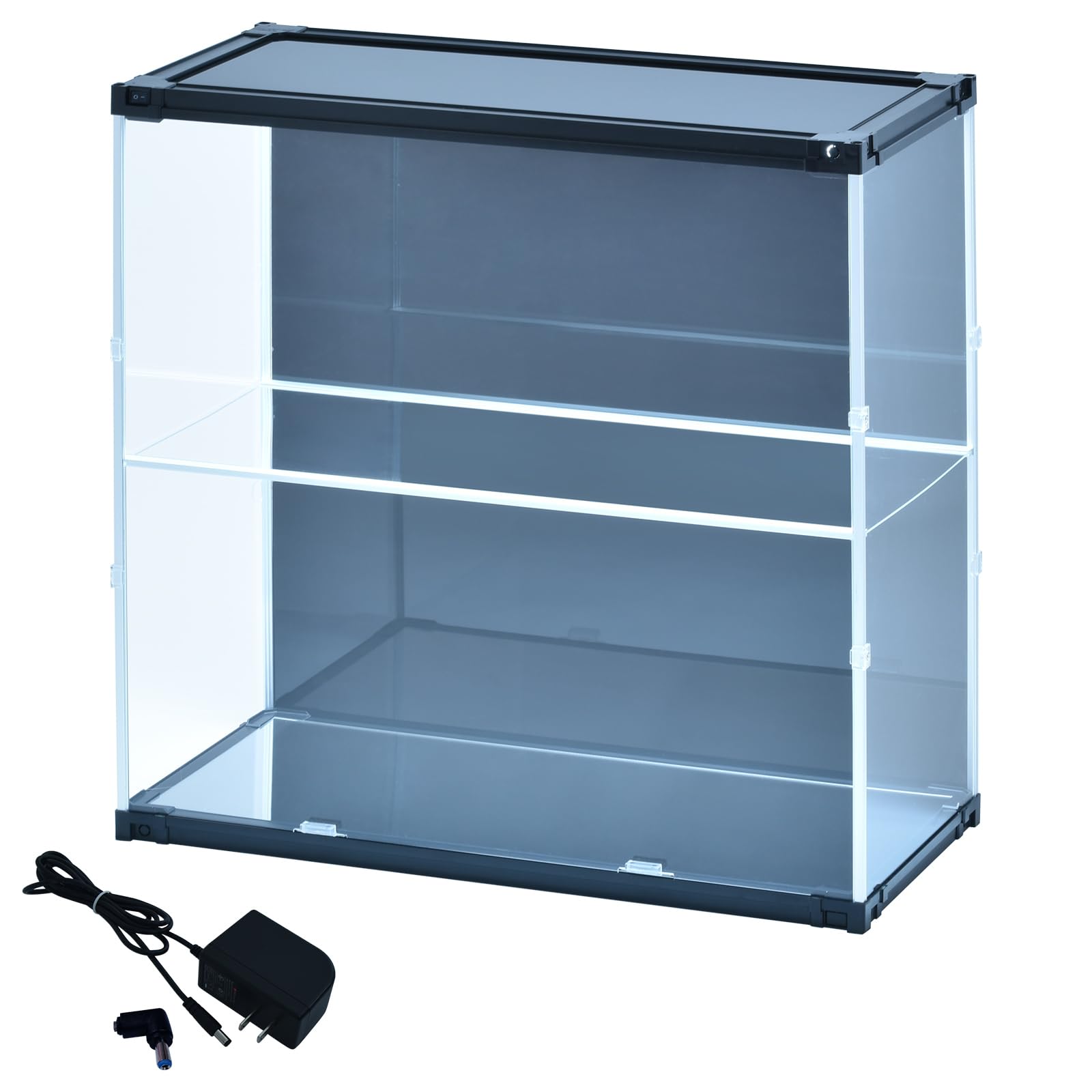 Amazon | J-STAGE ワイド スーパーハイタイプ フィギュアケース 棚 led
