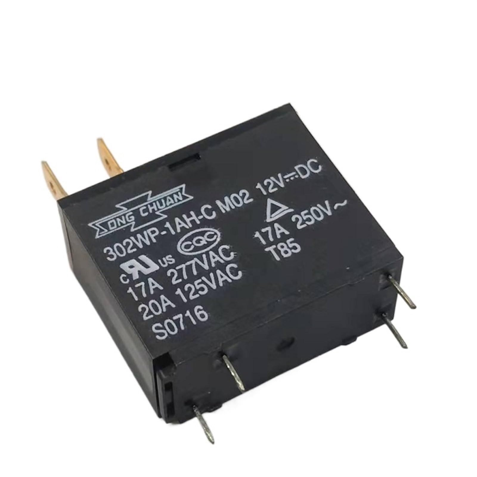 AQHYEBNSR 5PCS Original New Relays 302WP-1AH-C M02/M07 and Alternative JQX-62F-012-1H for Water Heater Microwave Oven DC12V 4PIN(JQX-62F-012-1H Bulk)
