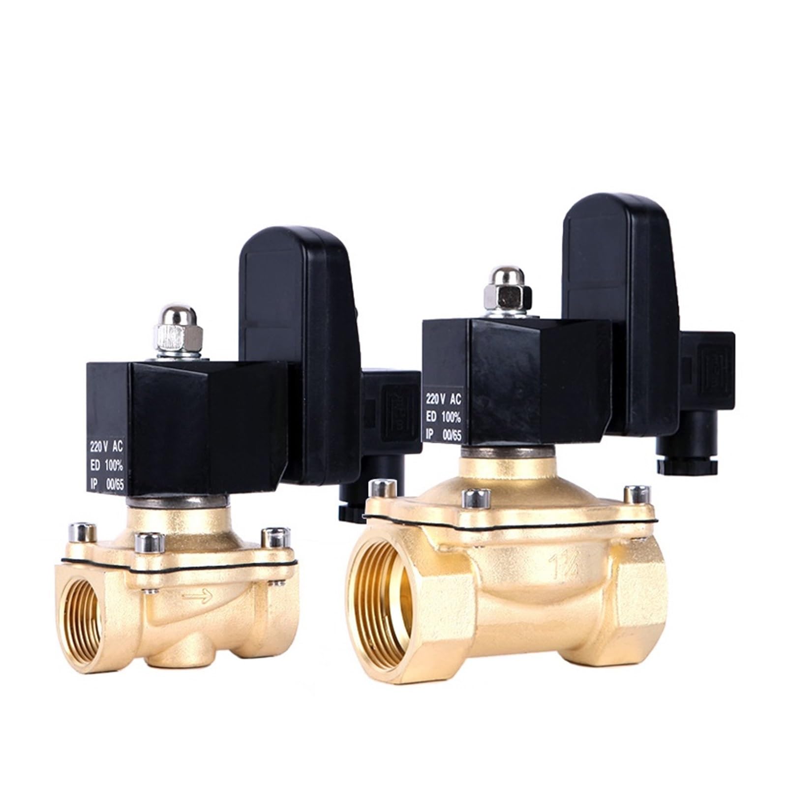 Électrovanne électrique laiton G2 évite les fuites d'eau par fermeture 110V NC
