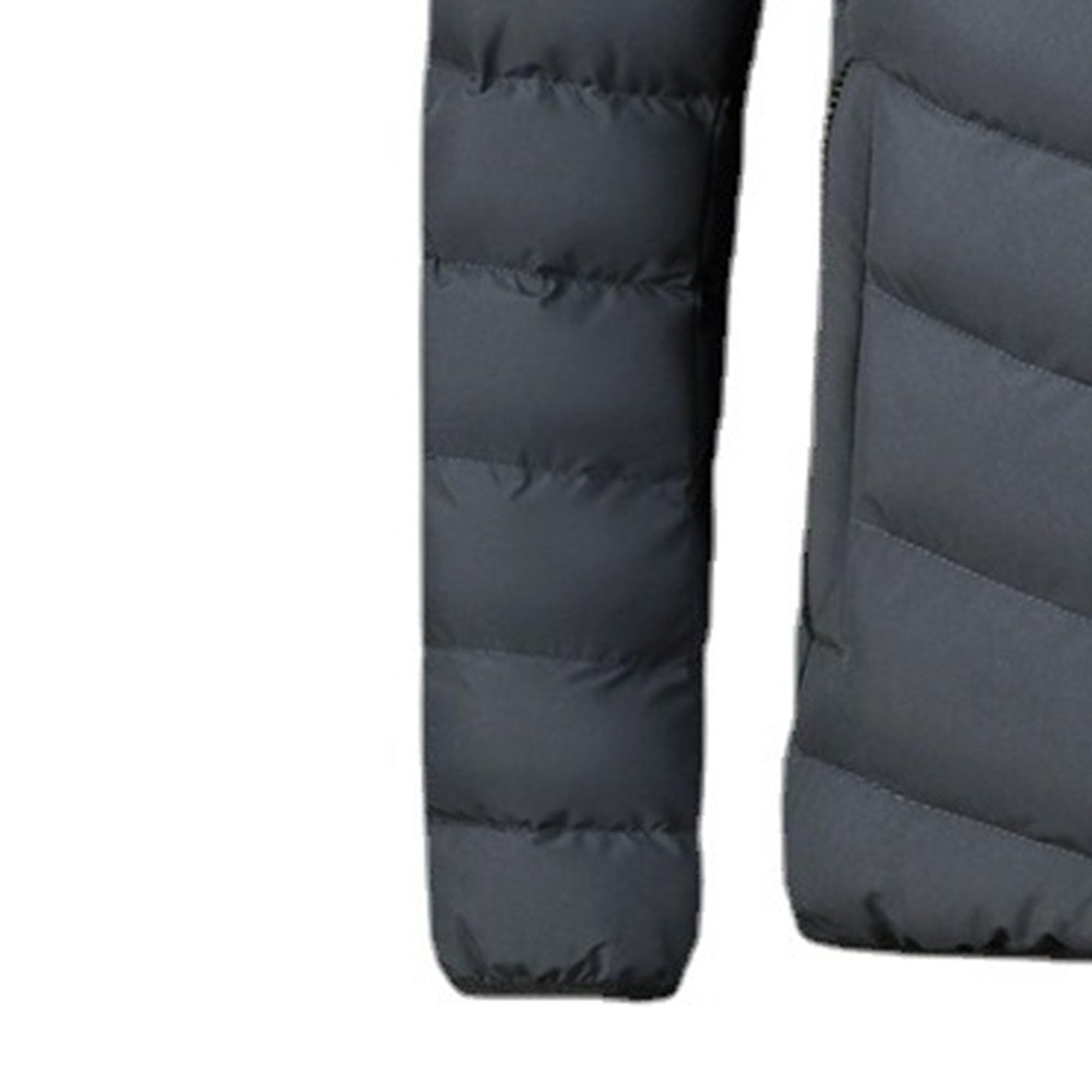 Men's Light Puffy Hooded Winter Coat Packable Windproof Outerwear Jacket Full Zip Quilted Lined Coats (Grey,Large)