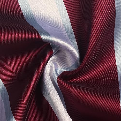 Image of Striped Plaid Polka Dot Mens Tie Formal Necktie Pocket Squares Ties Clips Cufflinks Classic for Men Set