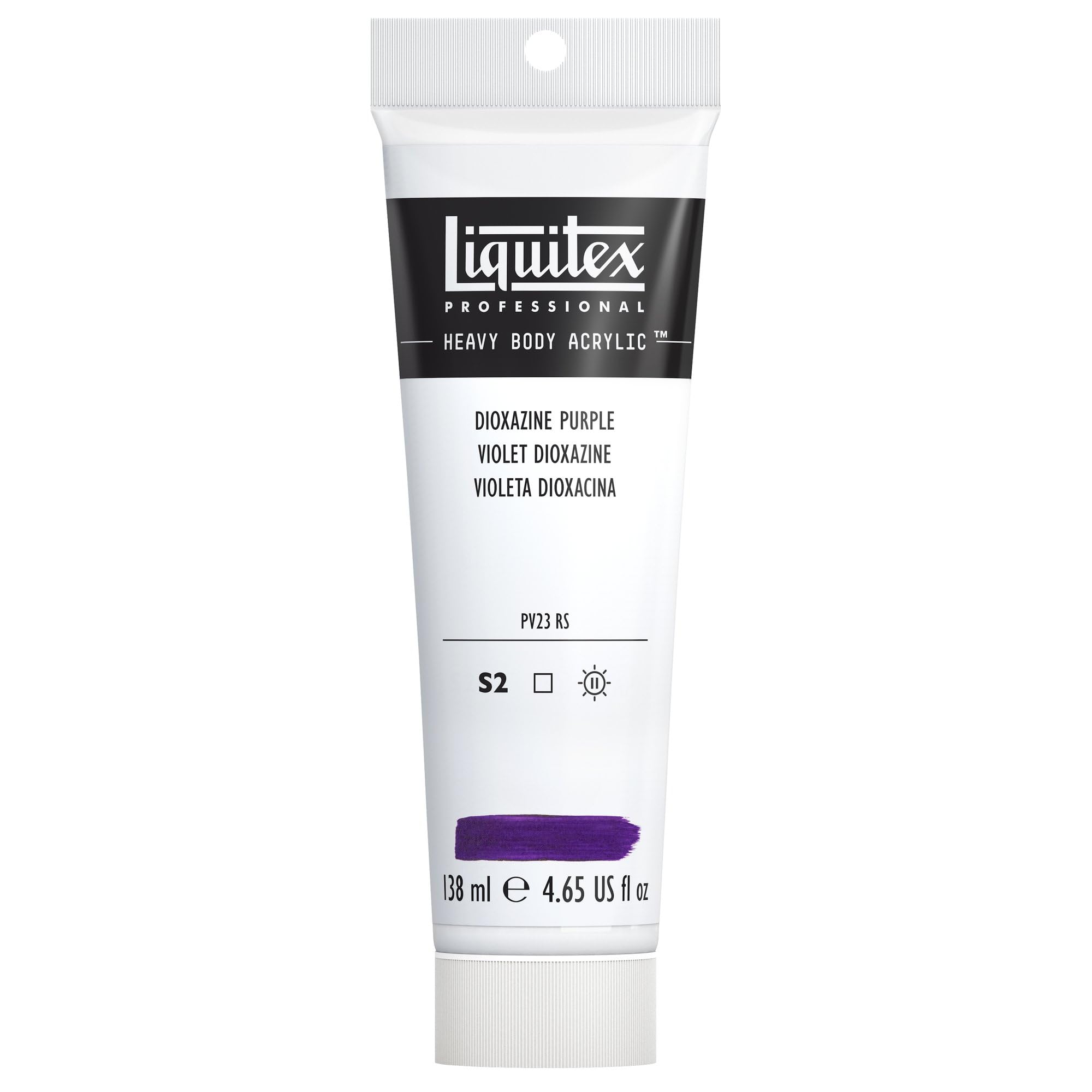 Liquitex 1047186 Professional Heavy Body Acrylic Paint 138 ml tube, Dioxazine Purple