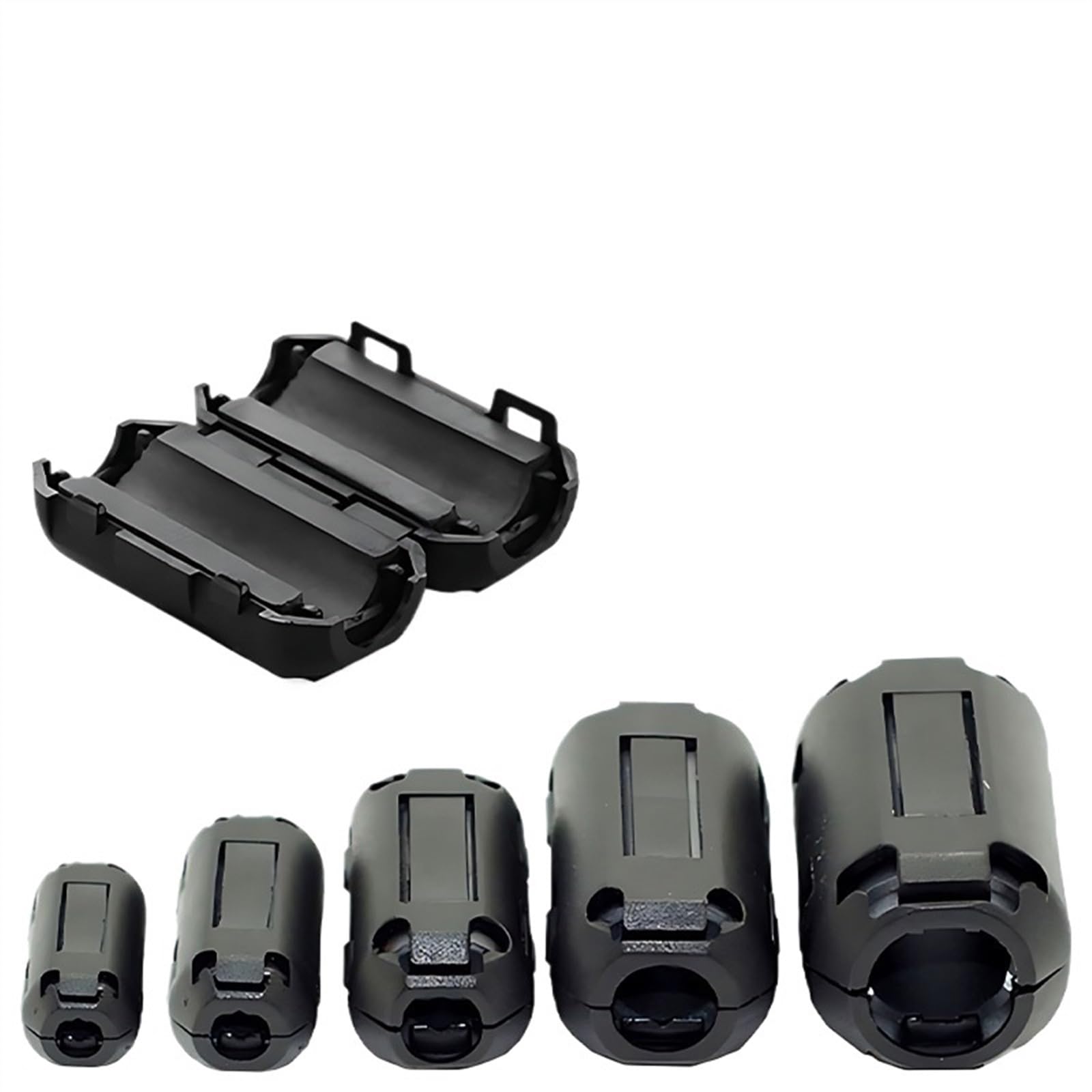 Anti-interference Snap Ferrite Filter For Cable Ferrite Core Choke Clip Inner Diameter 3.5/5/7/9/11/13MM Degaussing Filter (Color : 15MM-ui1000)