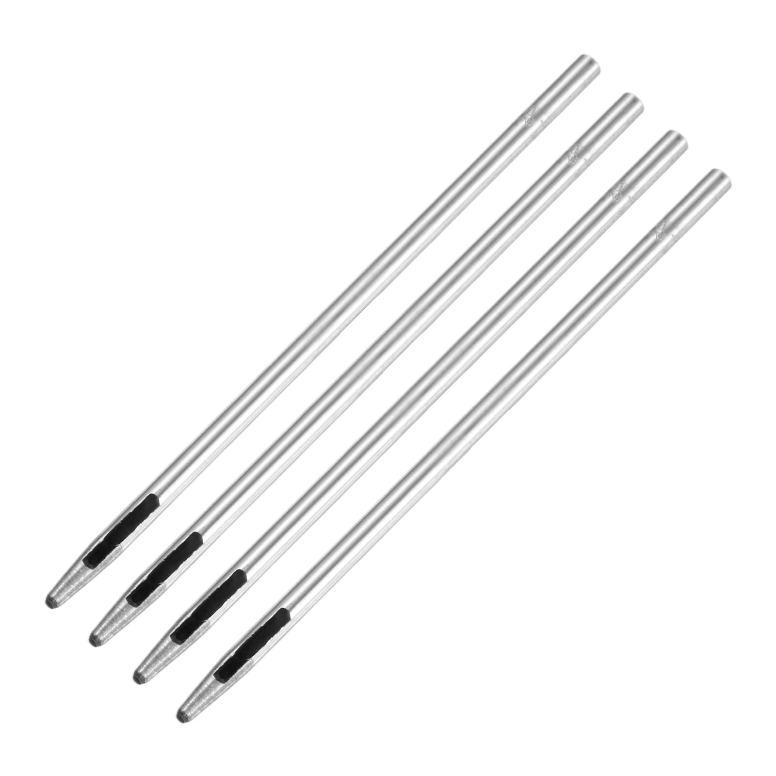 TIXIPEM 4PCS Leather Hole Punch Tool 1.2mm Metal, Silver Tone