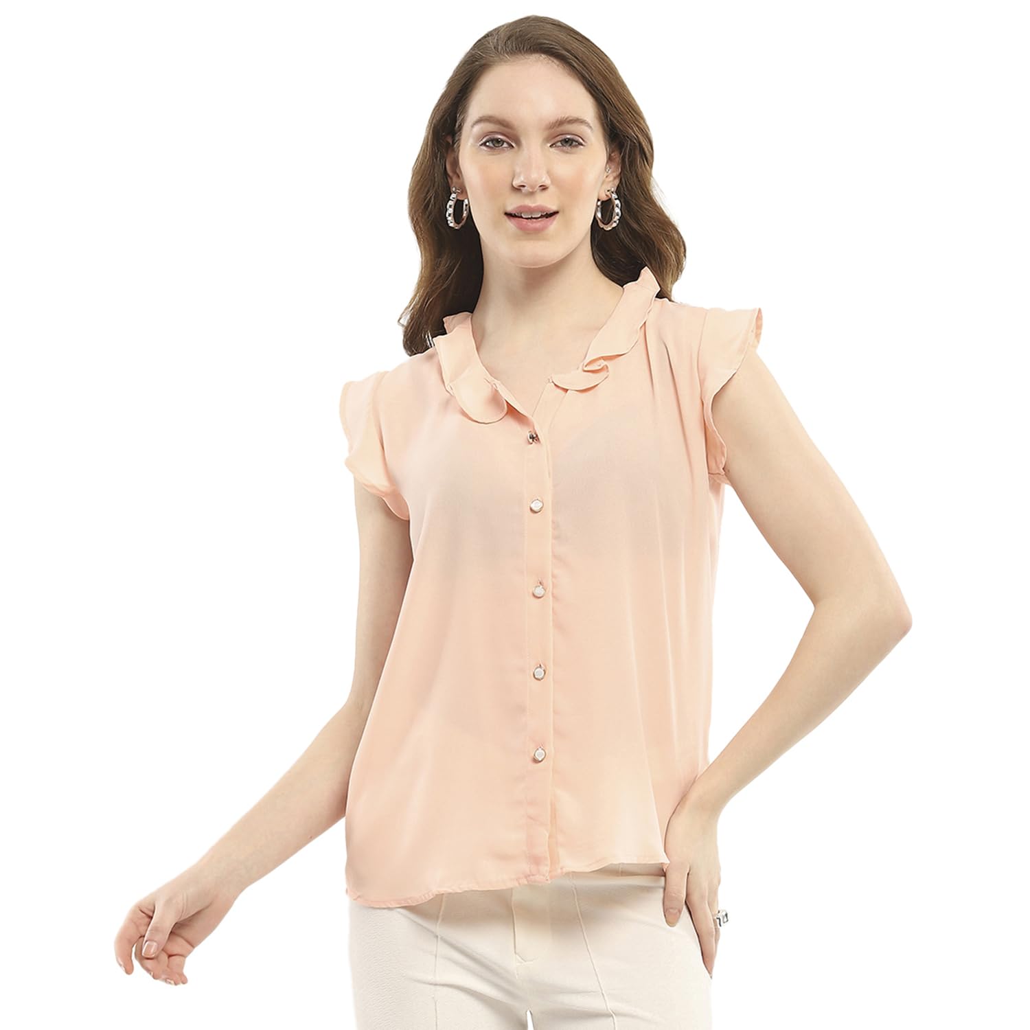 monte carlo Womens Solid V Neck Sleeveless Top-picture-14