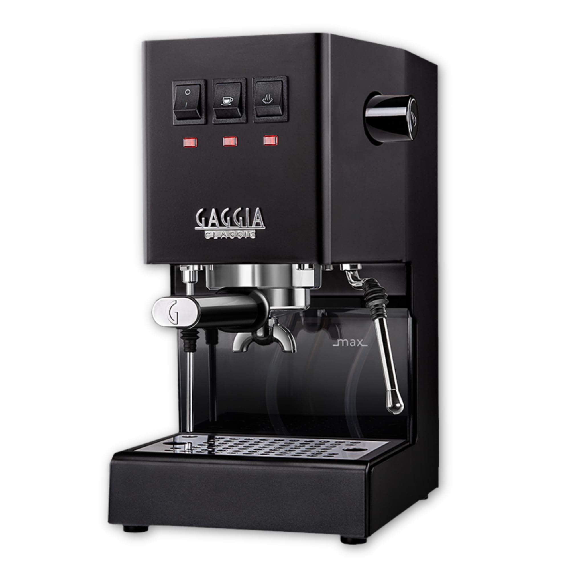 Classic E24 | Brass Boiler & Brew Group | Made in Italy | Pro Steam Wand | 58mm SS Portafilter | Manual Pump Espresso Machine | Americano, Latte and Cappuccino Coffee Maker | Thunder Black