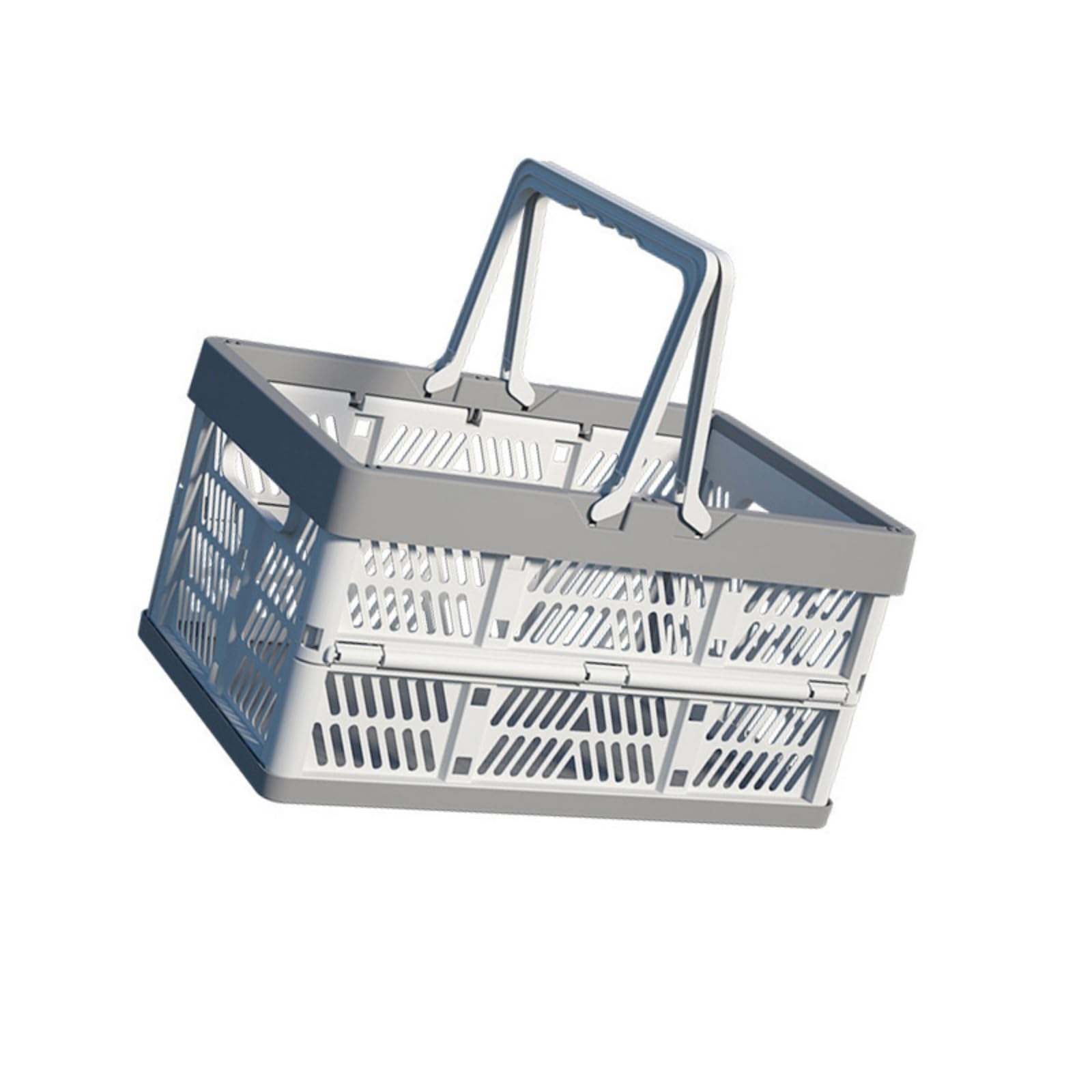 JSGHGDF Portable ABS Foldable Storage Basket for Grocery Shopping Fruits Vegetables Holder and Carrier Foldable Fruit Basket