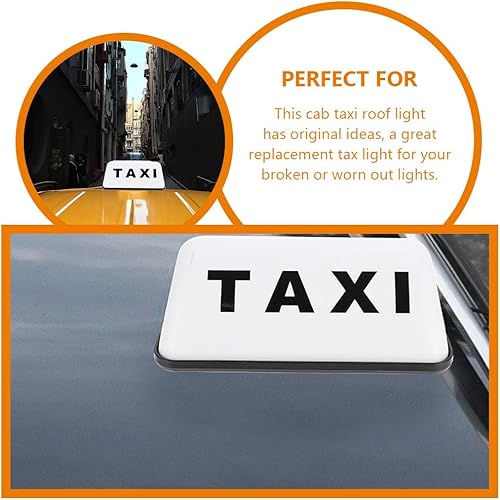 Miniatura 7 de Cabilock Señales de luz de señal de taxi para coche, letrero iluminado para techo de taxi, letrero LED para automóvil, letrero indicador de lámpara