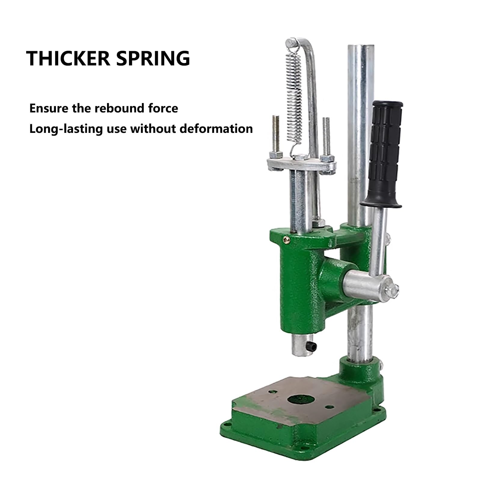 Hochleistungs-Manuell-Dornpresse, Presskupfer-Schneide- und Nähpressen, Leder-Stanzmaschine for DIY-Lederhandwerk-Lochstanzen(Square Head 320kg/700lb)