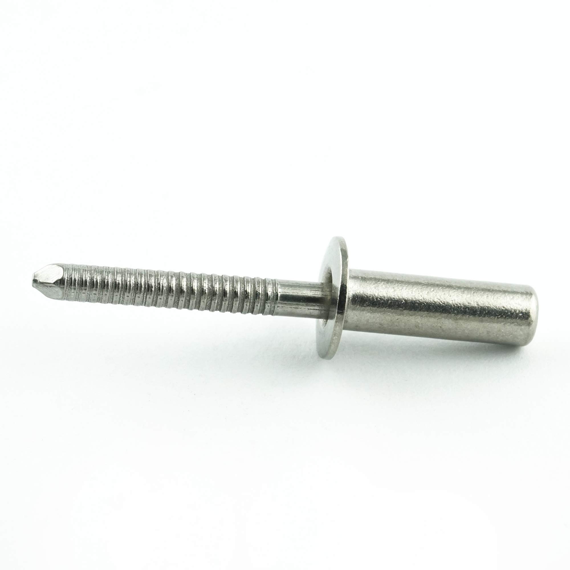4,8 x 12 mm Dichtblindniet (100 Stück) - mit Flachkopf - Popnieten DIN 7337 - ISO 16585 - Niet - Edelstahl A2 V2A - rostfrei