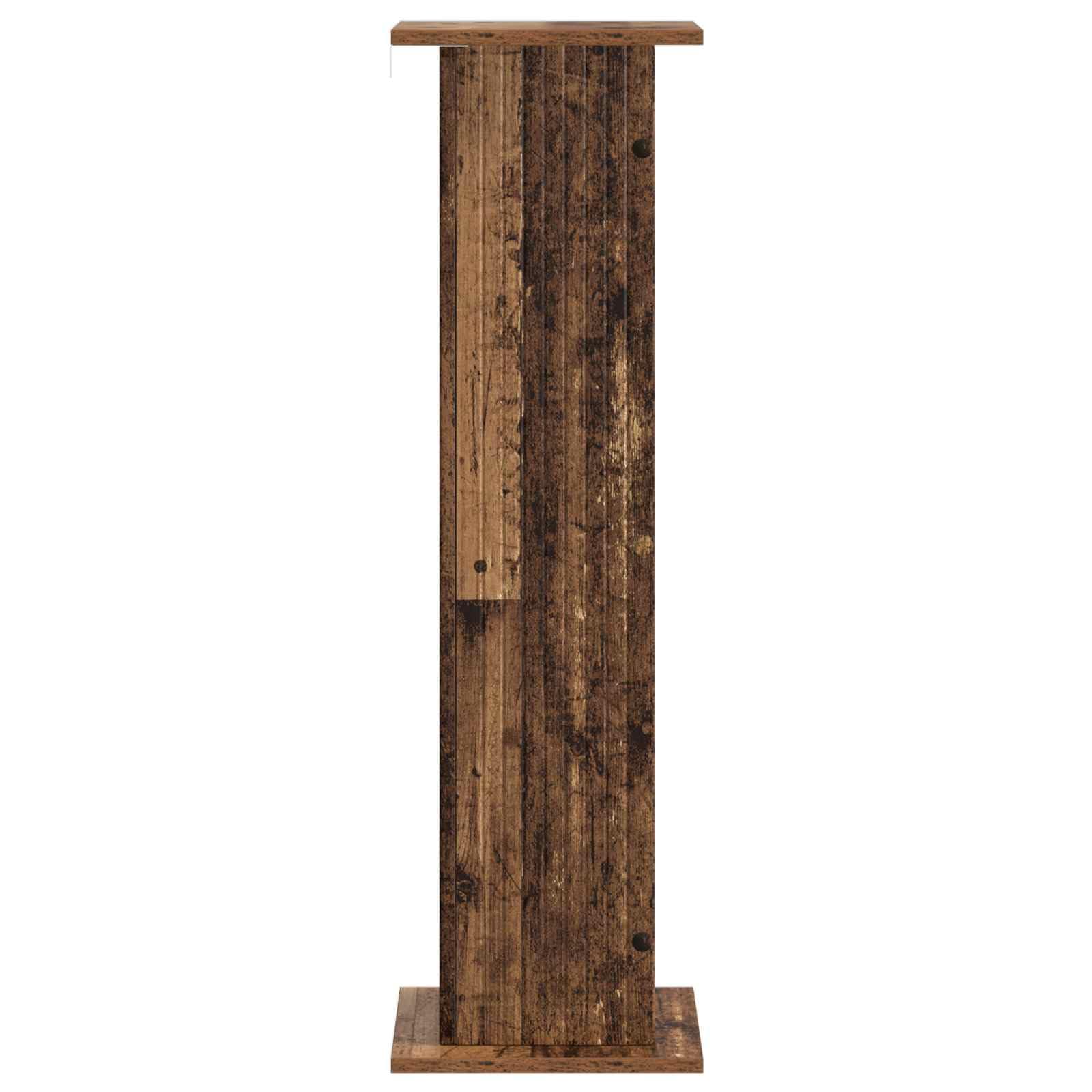 Stojak na rośliny z materiału drewnopochodnego, 30,5 x 30 x 100,5 cm, stojak na kwiaty w nowoczesnym wzornictwie, brązowy