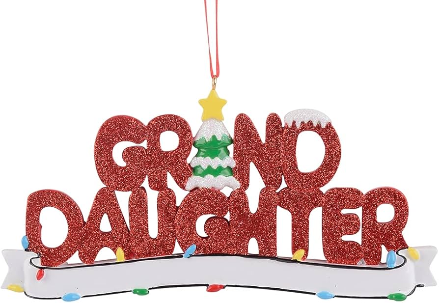 Granddaughter christmas ornaments 2021 Clearance