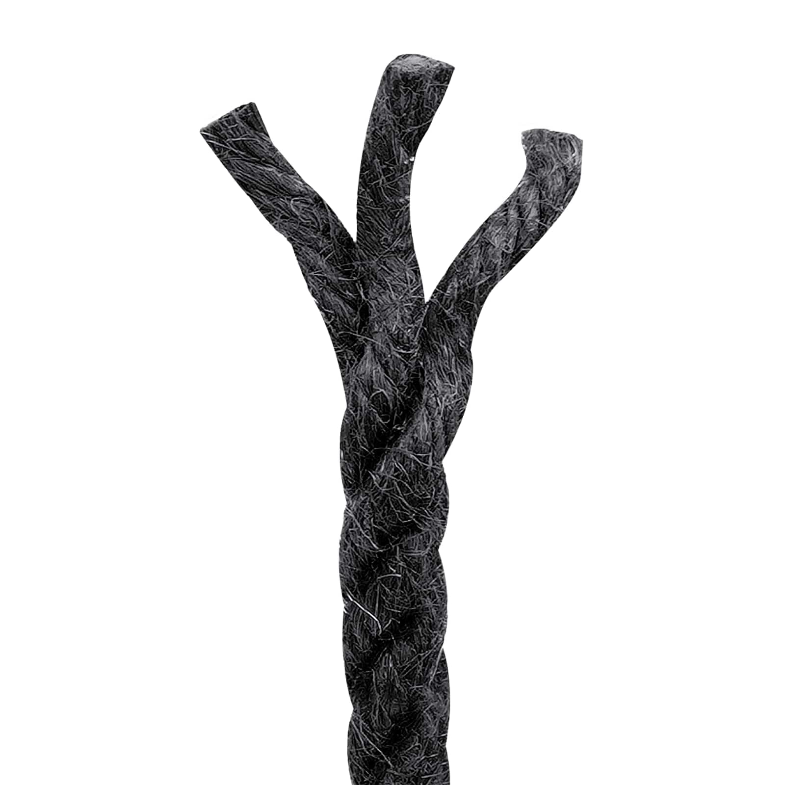 Corde en Jute 8 mm Noire, 100% Fibres Naturelles Torsadees 3 Brins