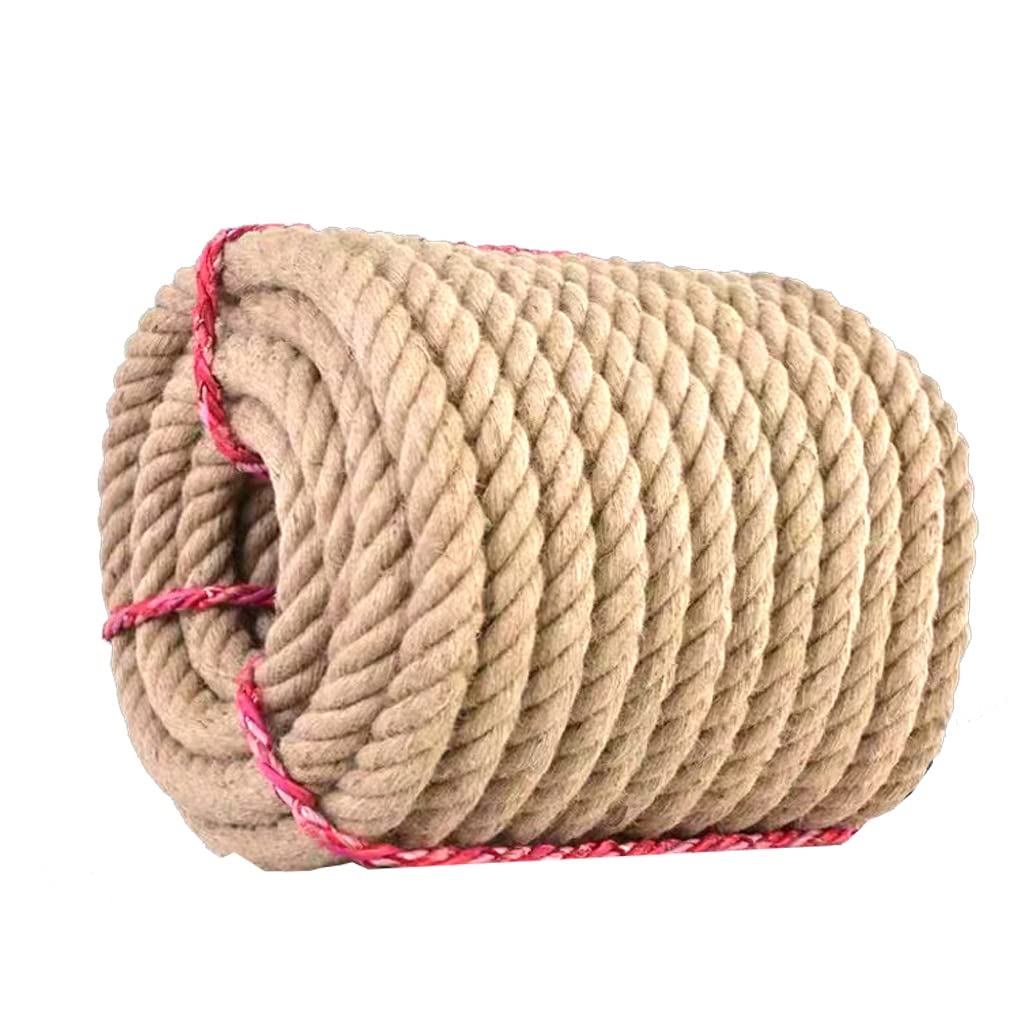 Corda di iuta spessa 14 mm per artigianato, decorazione della casa, giardinaggio e impacchettamento, spago versatile per tiragraffi per gatti (20-100 m)