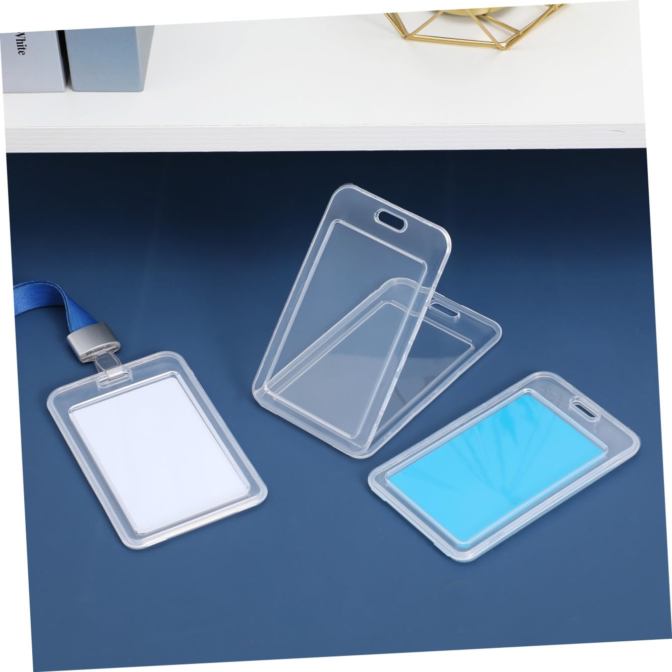 Housoutil 3 Series Fundas De Plástico Transparentes Para Tarjetas De Identificación Soporte De Insignia Para Oficina Diseño Práctico Y Duradero Para Casa Escuela Y 20 Piezas X 3