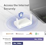 GL.iNet GL-SFT1200 (Opal) Secure Travel WiFi Router, Dual-Band Wireless Router WiFi with Gigabit Ethernet, VPN Router for Public Computer/Home/Hotel/RV/Cruise, Internet Router, Wireless Access Point
