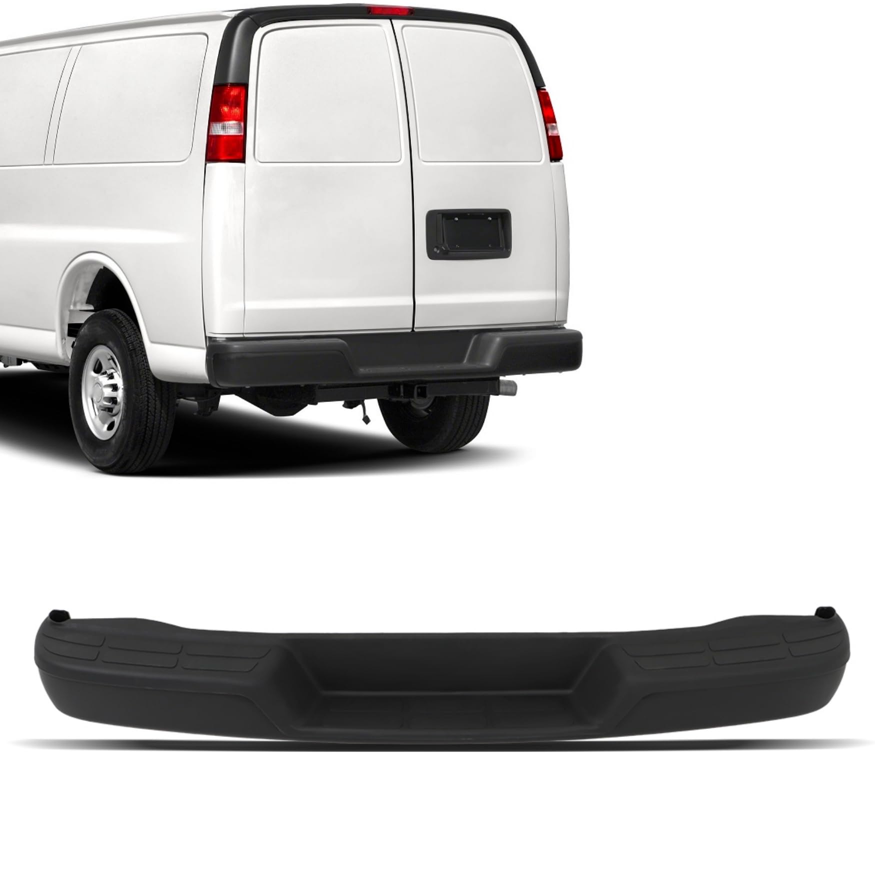 Amazon.com: WFLNHB Black Steel Rear Step Bumper Replacement for
