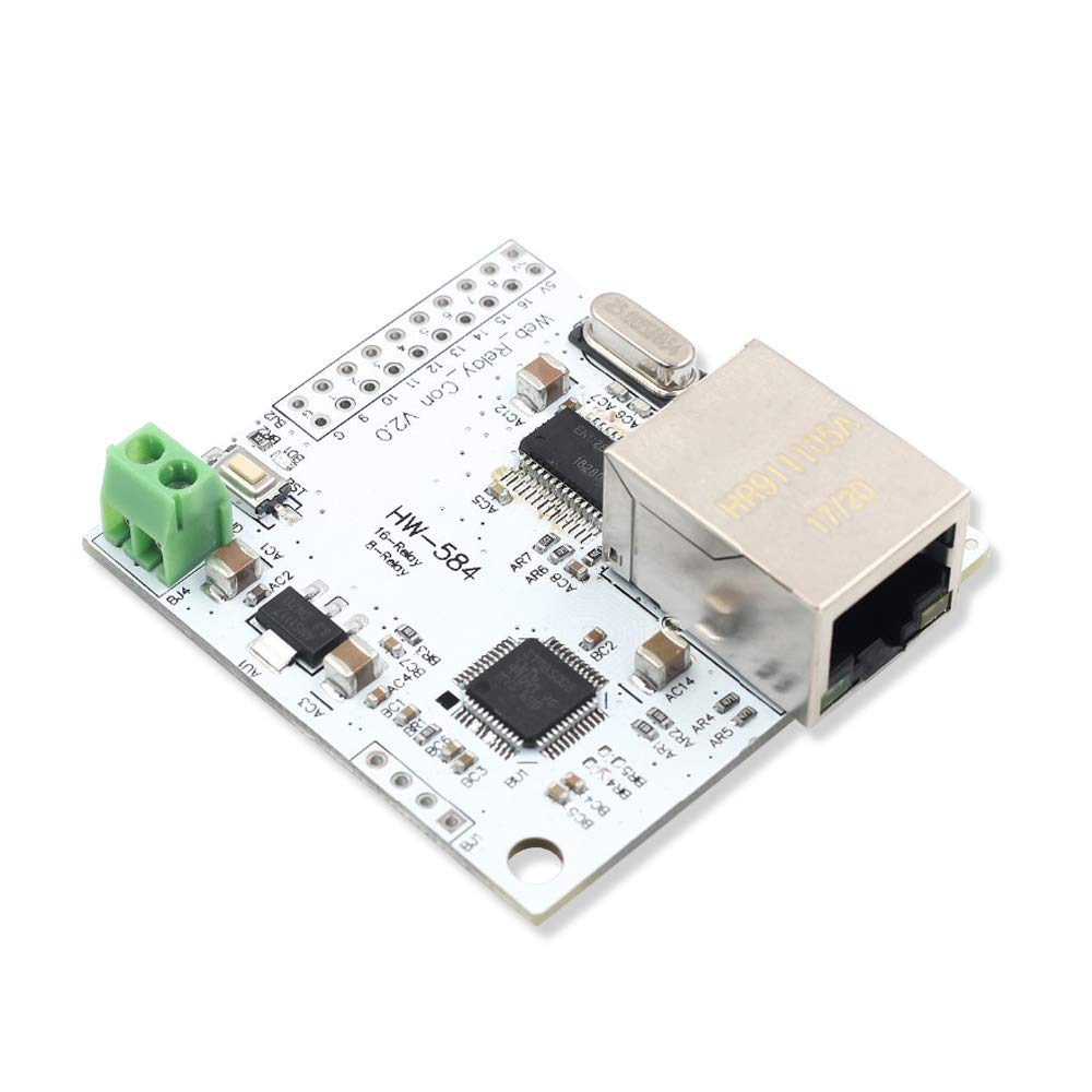 Generic 8 Channel Ethernet Network Module Controller Switch 5V Internet Relay Module P2P WiFi Module Mobile Phone Control