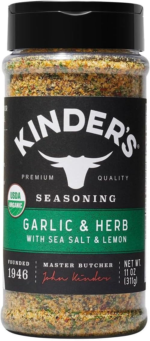 Amazon.com : Kinder's Organic Garlic & Herb with Sea Salt & Lemon ...