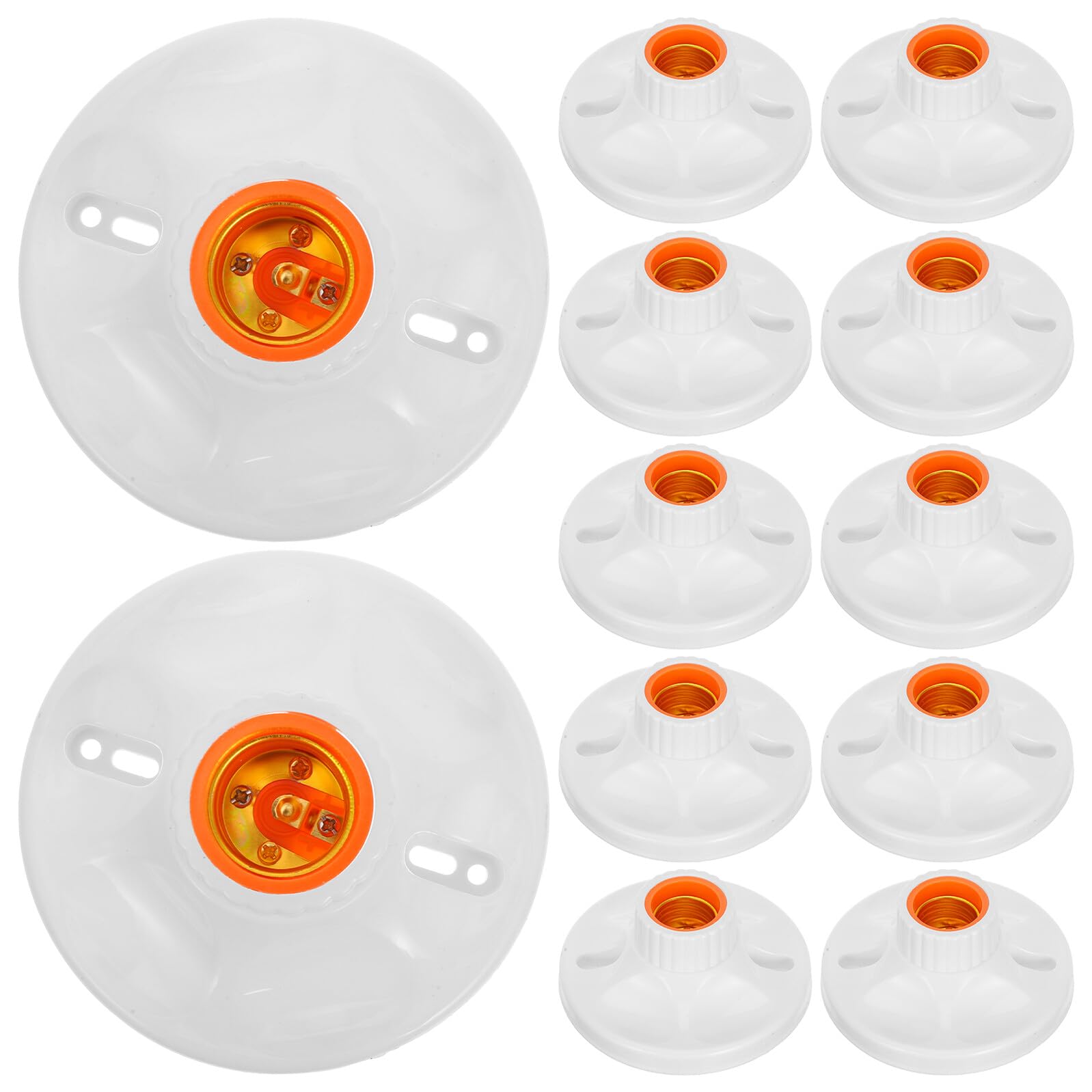 24 pièces Douille à Vis Adaptateur Douille Ampoule Résistant Support Luminaire Plafond pour Remplacement Facile et Usage