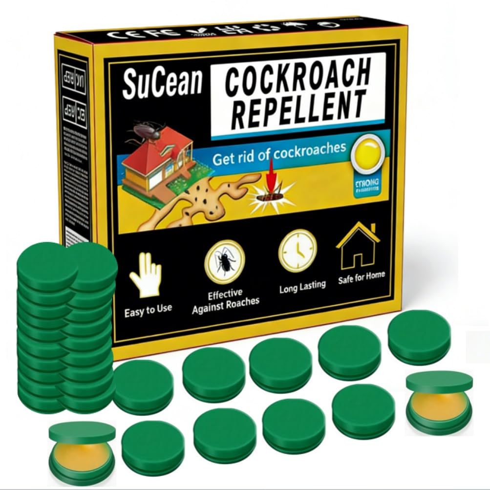 Cockroach Trap, Cockroach Repellent, 59 Pieces, 2026 Upgraded Design Better Than Ultrasonic Cockroach Control, Protection Up to 2-3 Months, More Effective