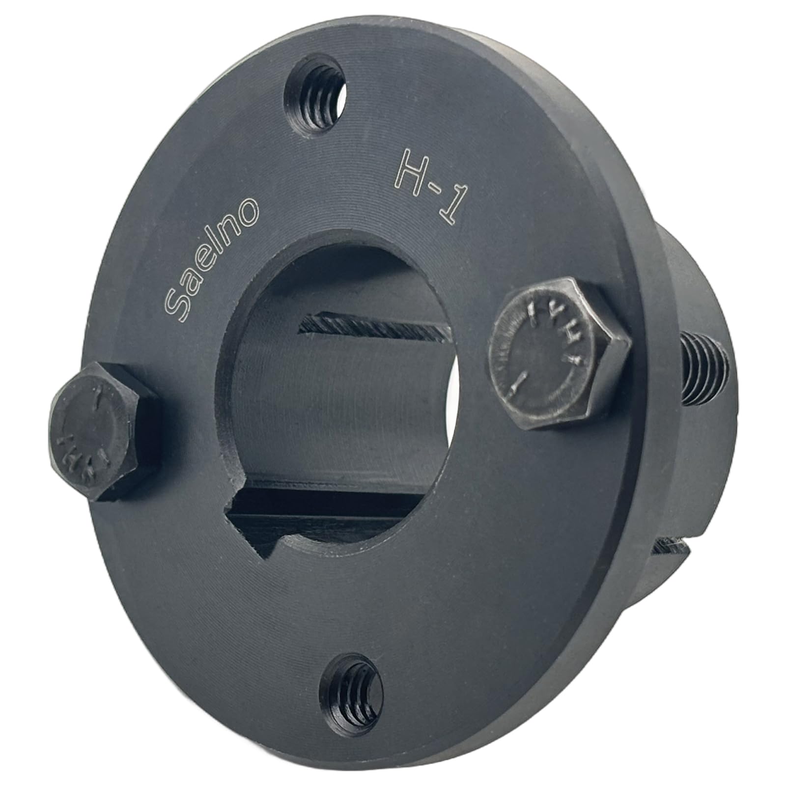 Saelno H-1 Split Taper Bushing 1 inch bore,H Style Fixed Bore,Carbon Steel Locking Bushings for Pulley/Sheaves