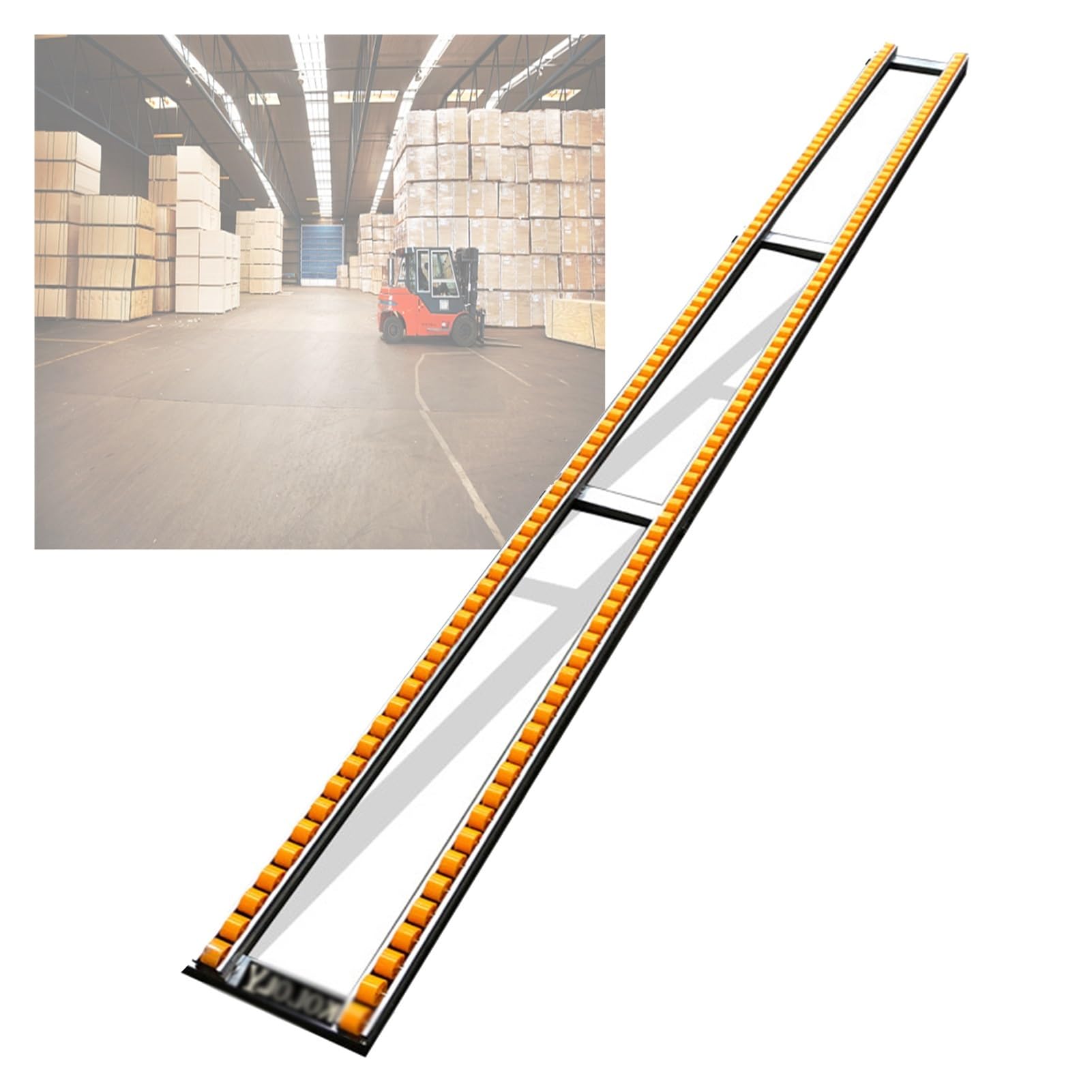 Schwerkraft Rollenbahn Hoher Dichte, Edelstahl Entladerutsche LKW, Lager Materialtransport Schiene 68kg Tragkraft(A-30x160cm)