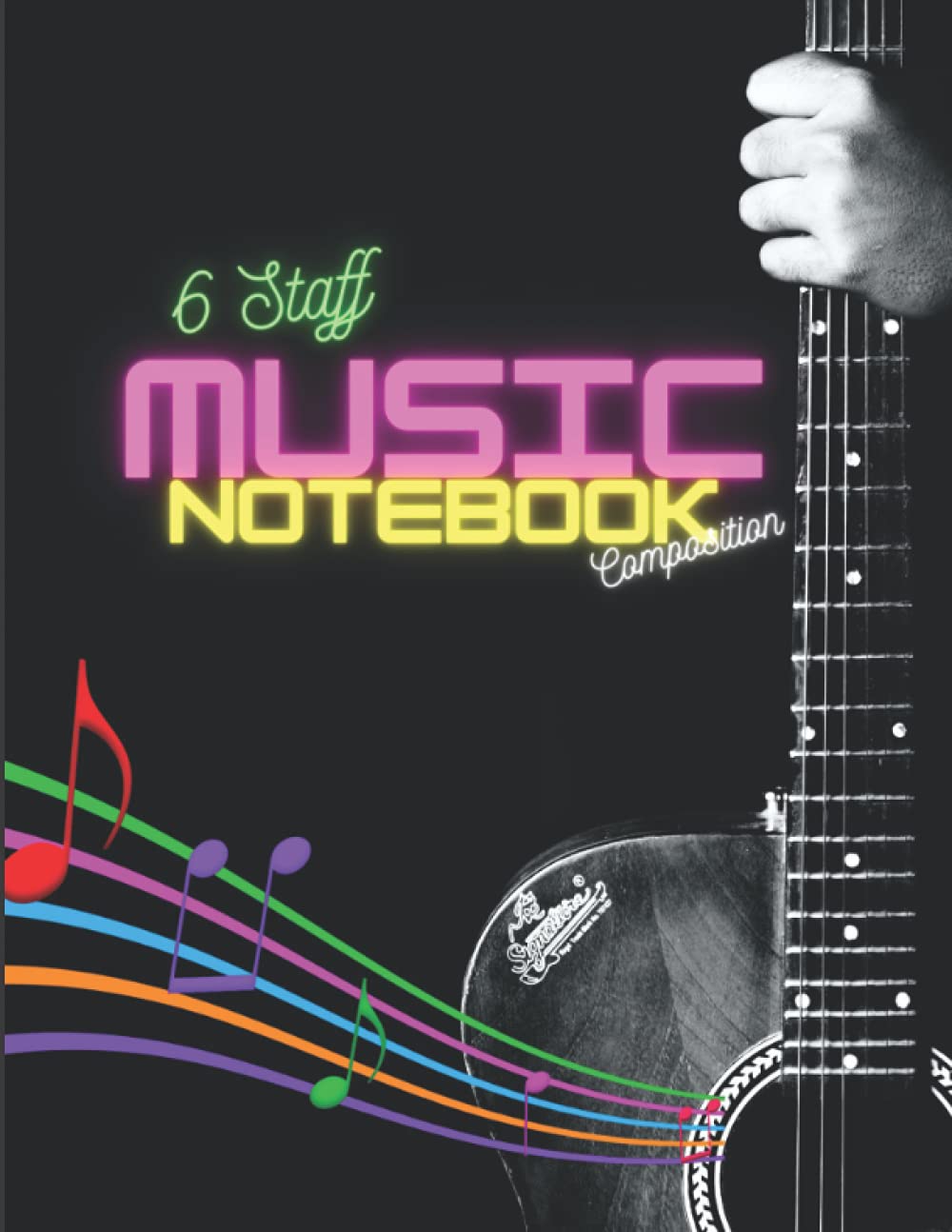 Music Composition Notebook: 6-Staff Composition Music Notebook