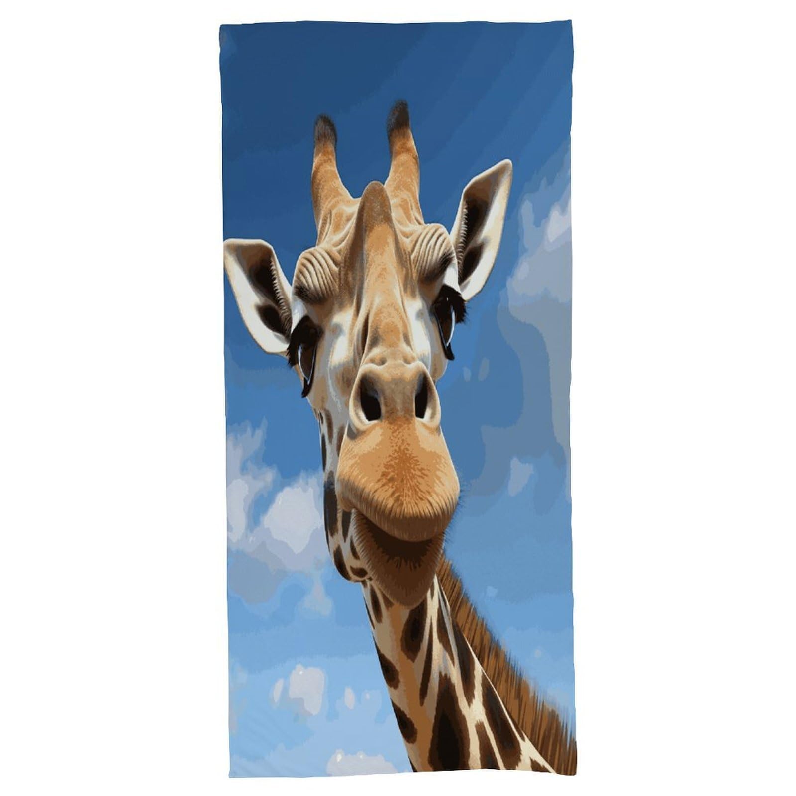Fekiloot Men's Style Funny Giraffe Bath Towel Highly Absorbent,Beach Towels For Wo,Pool Towel Bathroom Essential For Beach,Gym,Travel, Camp