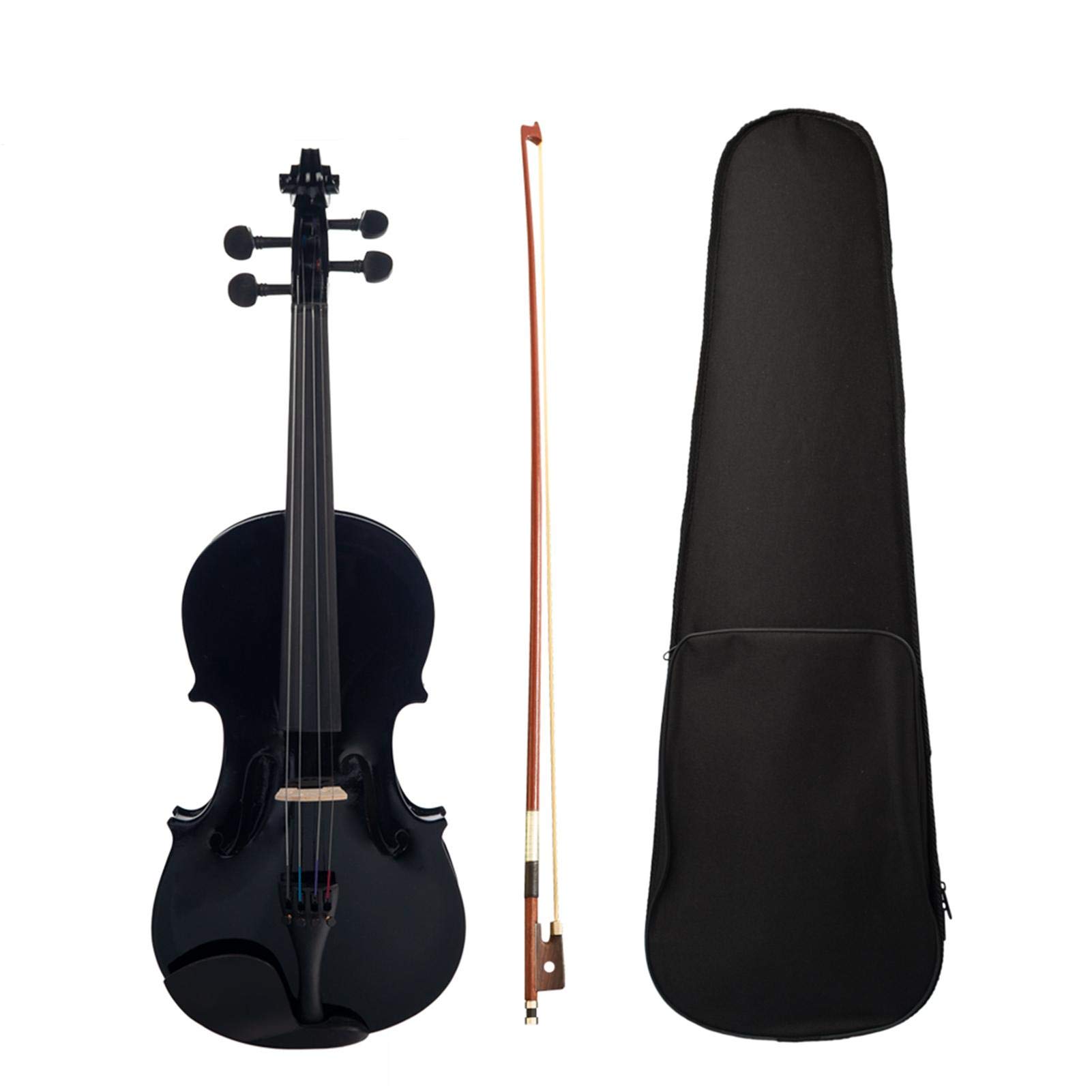 4/4 3/4 1/2 1/4 1/8 Set violino acustico fatto a mano in lega di tiglio e materiale in legno brasiliano con custodia per arco per bambini studenti 18