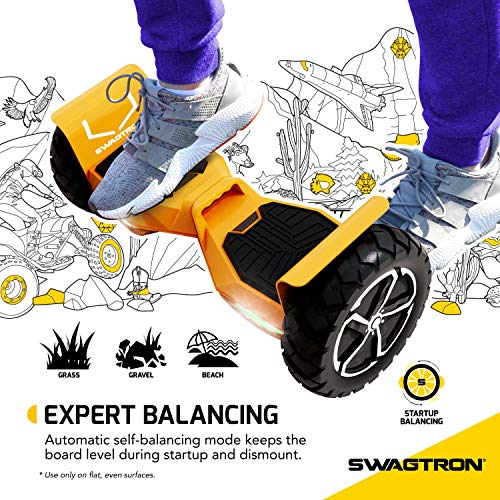 Swagtron T6 Off-Road Hoverboard - First In The World To Handle Over 380 Lbs thumb #2