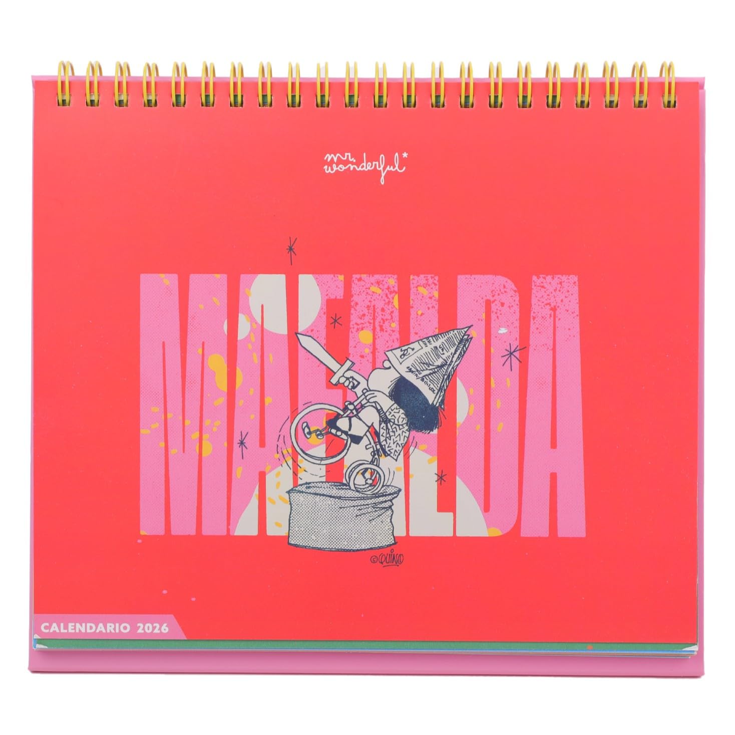 Mr Wonderful - Desktop Calendar 2026 - Mafalda