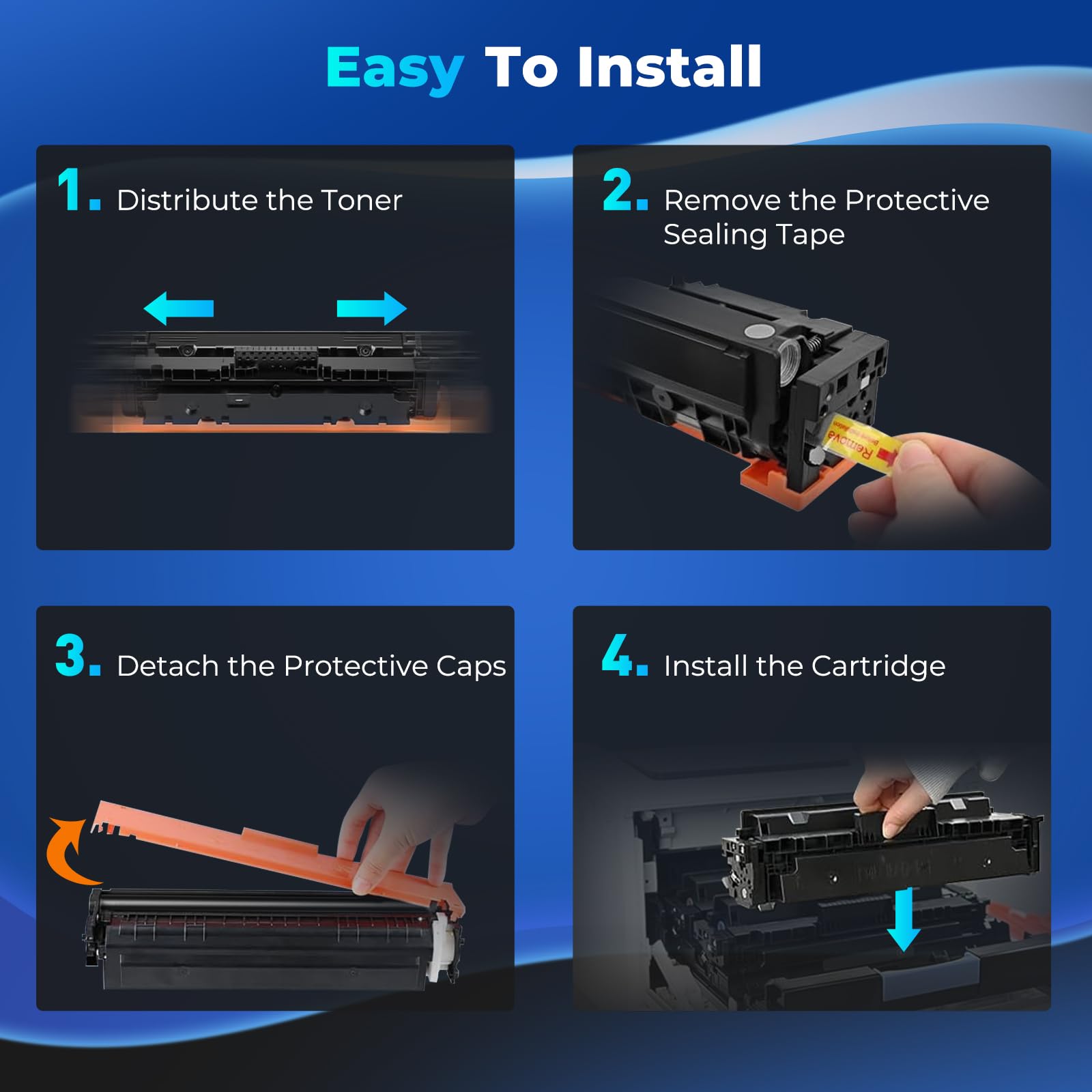 218X Toner Cartridges 3301sdw 3301fdw 3201dw Toner Replacement for HP 218X Toner Cartridge 4 Pack 218A HP218X HP218A With Chip Work for Color Laser Jet Pro 3201dw MFP 3301fdw 3301sdw 3301cdw 3301 3201