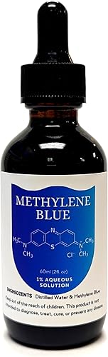 Azul de metileno 1% USP > 99,9% Solución acuosa de alta pureza, botella con dosificador de 2 oz (2.0 fl oz)