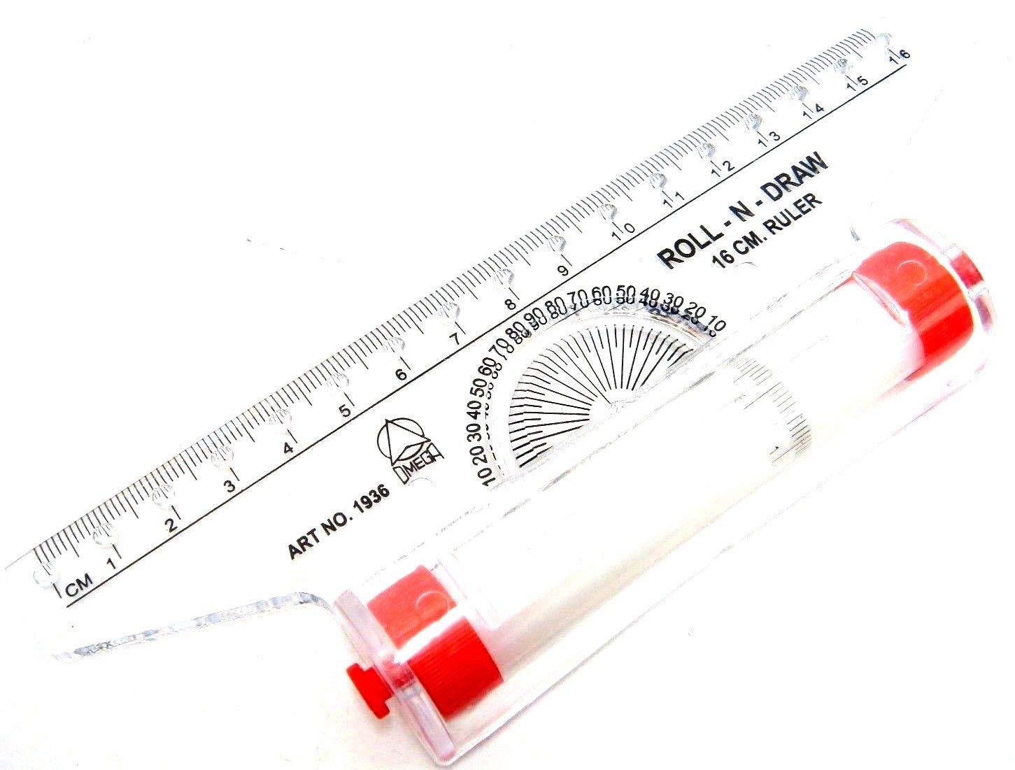 Toys & Crafts Roll N Draw 16Cm Rolling Plastic Ruler