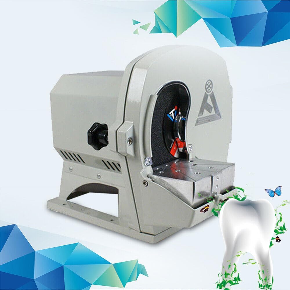 JT-19 Dental Wet Model Trimmer, 500W 110V Abrasive Disc Gypsum Arch Inner Disc Wheel Dry Model Trimmer with Power Cord, Plaster Abrasive Grinder Dental Outer Shapes Equipment for Dental Office