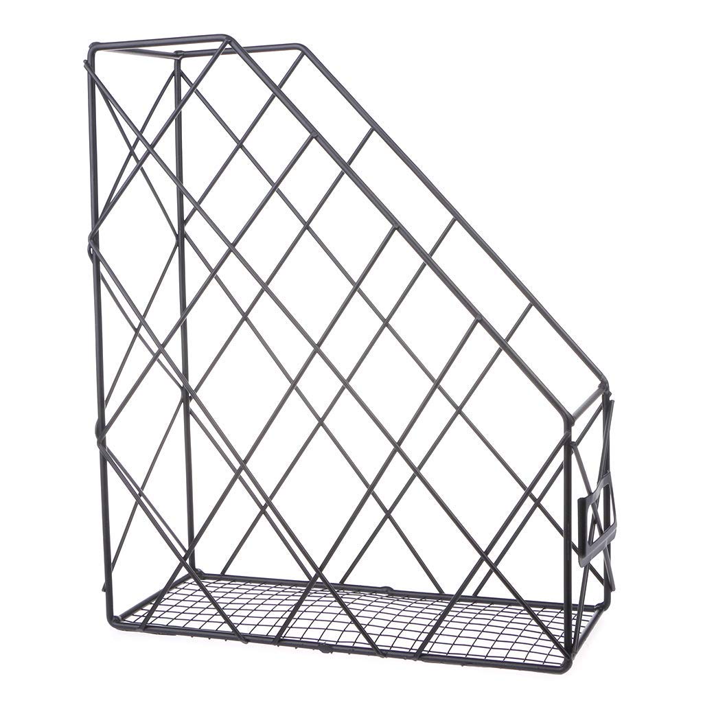 Lvyuanda Modern Desktop Book Storage Rack Iron Bookshelf Organizer