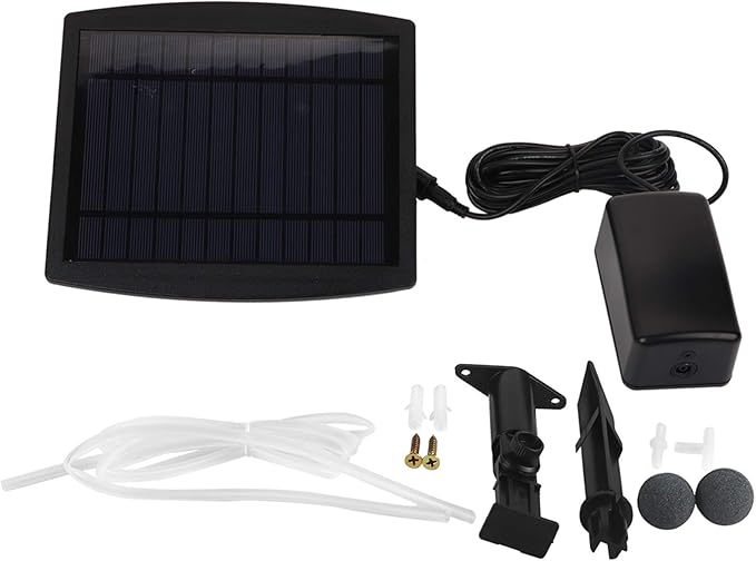 Image Fyearfly Solar Powered Air Pump, Solar Powered Oxygenator Aerator Air Pump Oxygen for Outdoor Pool Pond Fish Tank Image Fyearfly Solar Powered Air Pump, Solar Powered Oxygenator Aerator Air Pump Oxygen for Outdoor Pool Pond Fish Tank