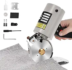 Lâmina octogonal de 90 mm, Corte de 23 mm de Espessura, Máquina Corte Cortar Tecidos 110V, Tesoura Eletrica, Tesoura Eletrica para Papelão, Cortador Circular, Tesoura Eletrica Tecido