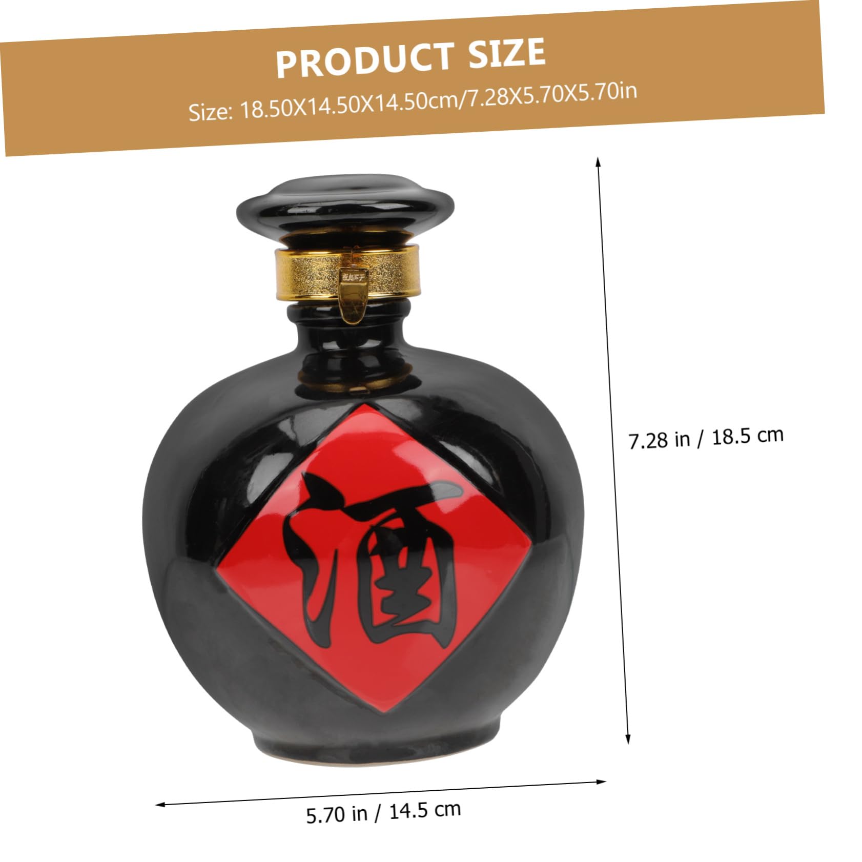 iplusmile Bottiglia in Ceramica per Liquore Contenitore Ermetico per Vino Barattolo Sigillato Vintage Utile Gadget da Cucina