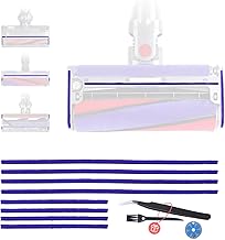 Lot de 8 bandes en peluche pour Dyson V6 V7 V8 V10 V11 V12 V15 DC58 DC59 DC62 DC72 DC74 aspirateur, pièces de rechange pour aspirateur Brosse, 4 longues (23 cm), 4 courtes (11.5 cm)