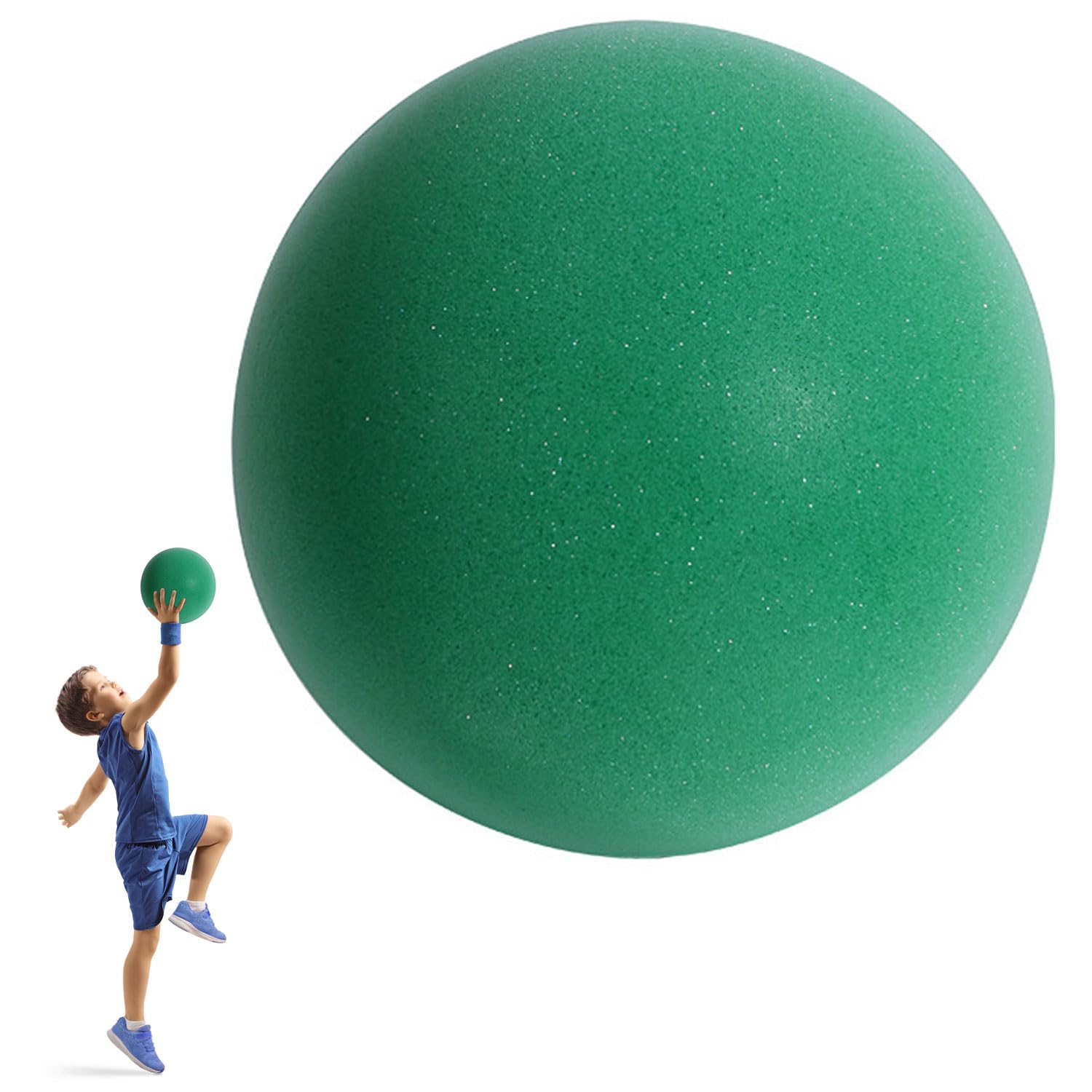 Uncoated High Density Foam Soft Bouncy Silent Sports for Over 3 Years Old Lightweight Easy to Grasp Odorless Safe with Quick Rebound Washable Multi-player Interactive Play