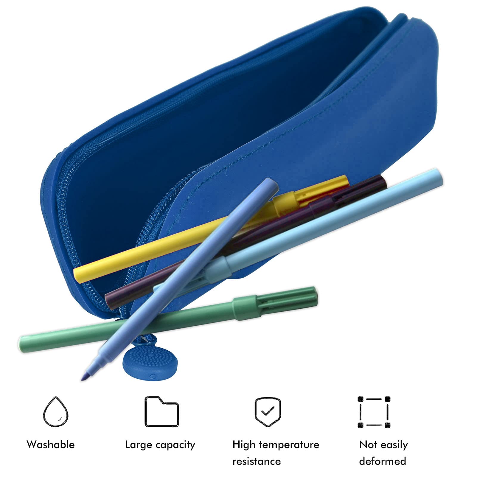 Tissting Astuccio Portamatite In Silicone | Leggero E Compatto | Multiuso Per Scuola, Ufficio E Viaggi