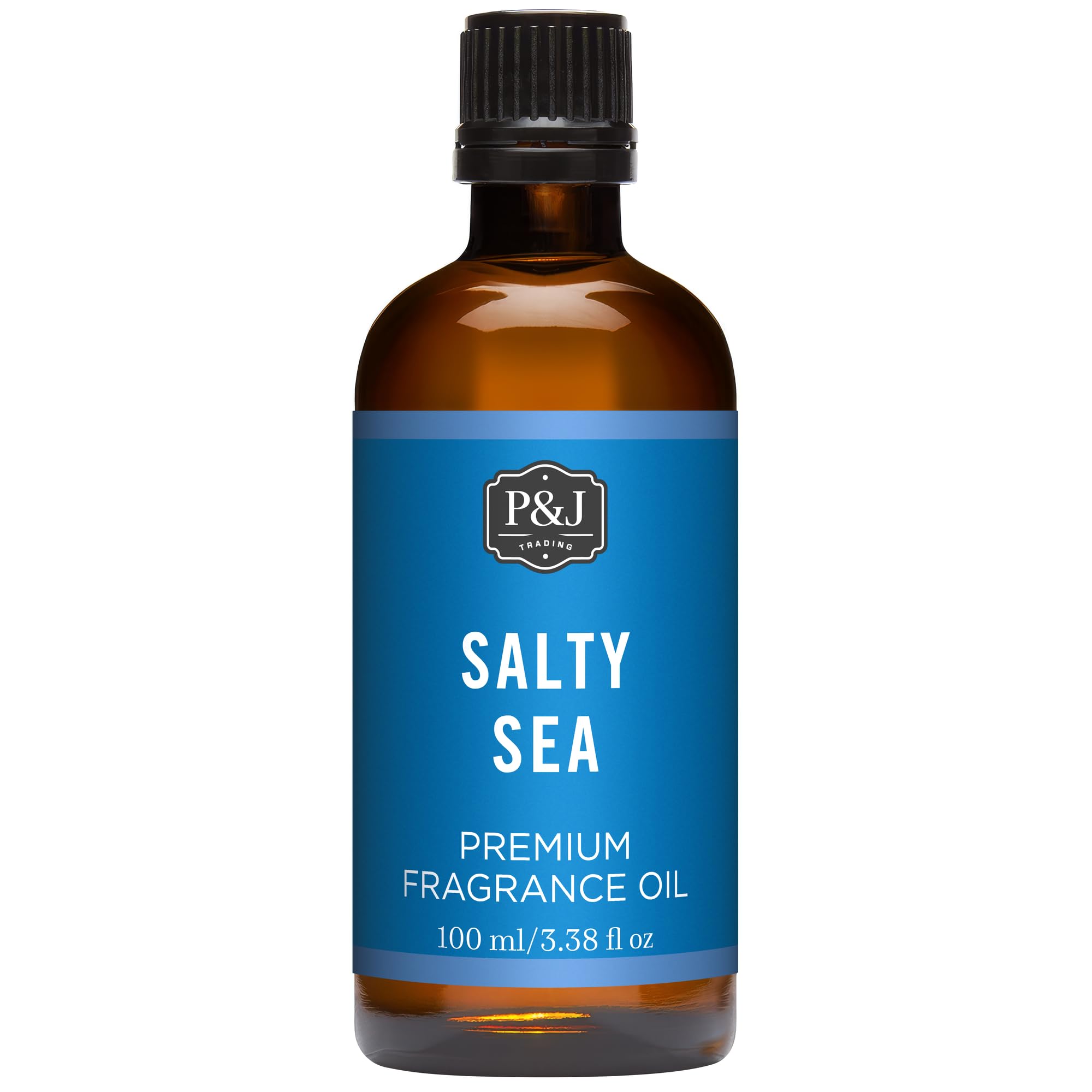 P&amp;J Trading - Salty Sea Scented Oil 100ml - Fragrance Oil for Candle Making, Soap Making, Diffuser Oil