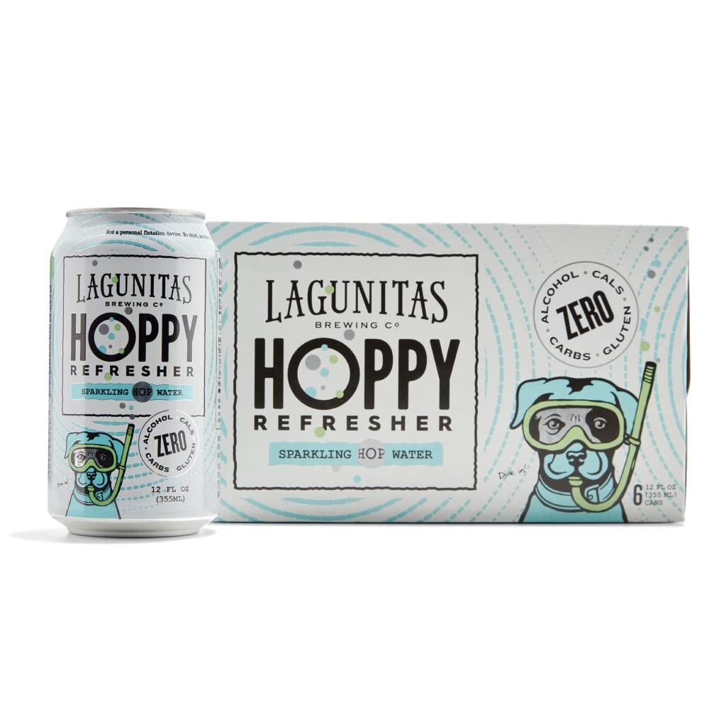 Lagunitas Hoppy Refresher Sparkling Hop Water, 6 pk, 12 oz cans, 0.1% ABV