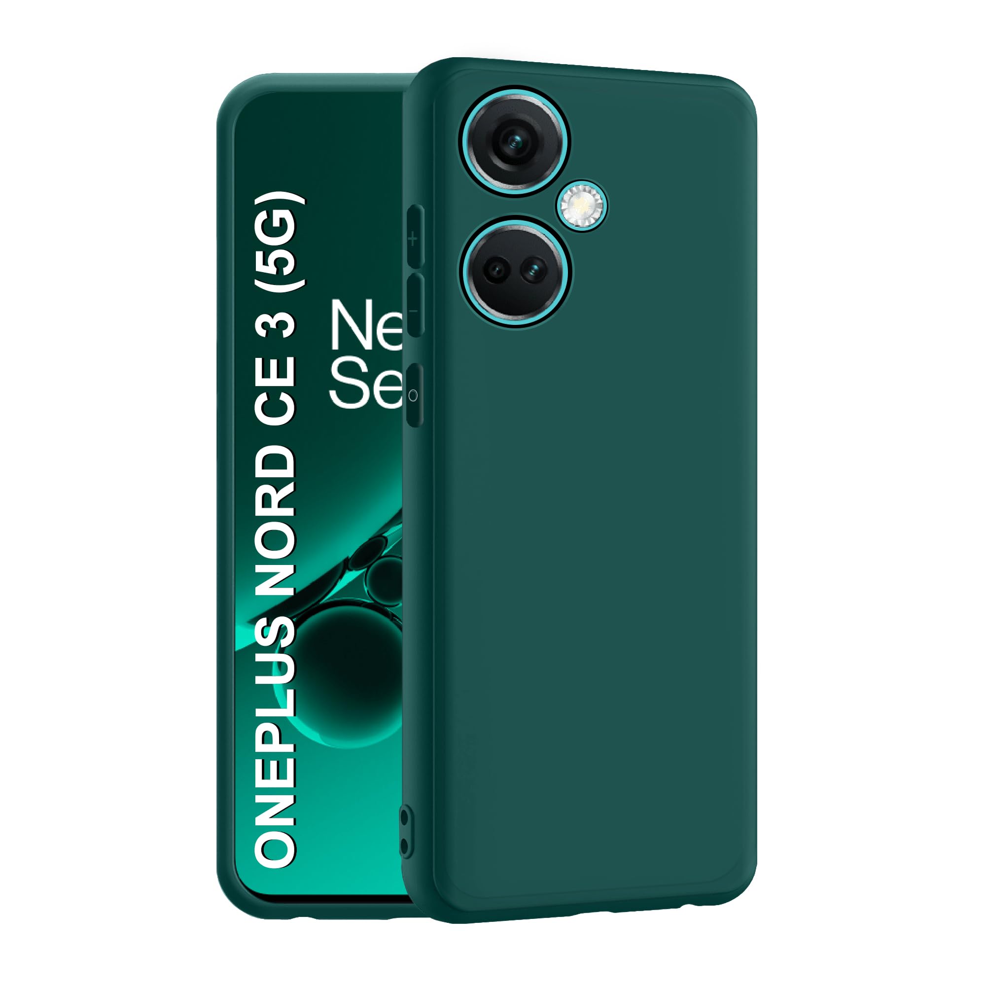 CEDO OnePlus Nord CE 3 (5G) Back Cover | Camera Bump Protection & Inner Velvet Fabric Lining | Ultra Slim Matte Soft Rubberised Case Cover (Green) (B0CTH9S93H) Amazon Price History, Amazon Price Tracker