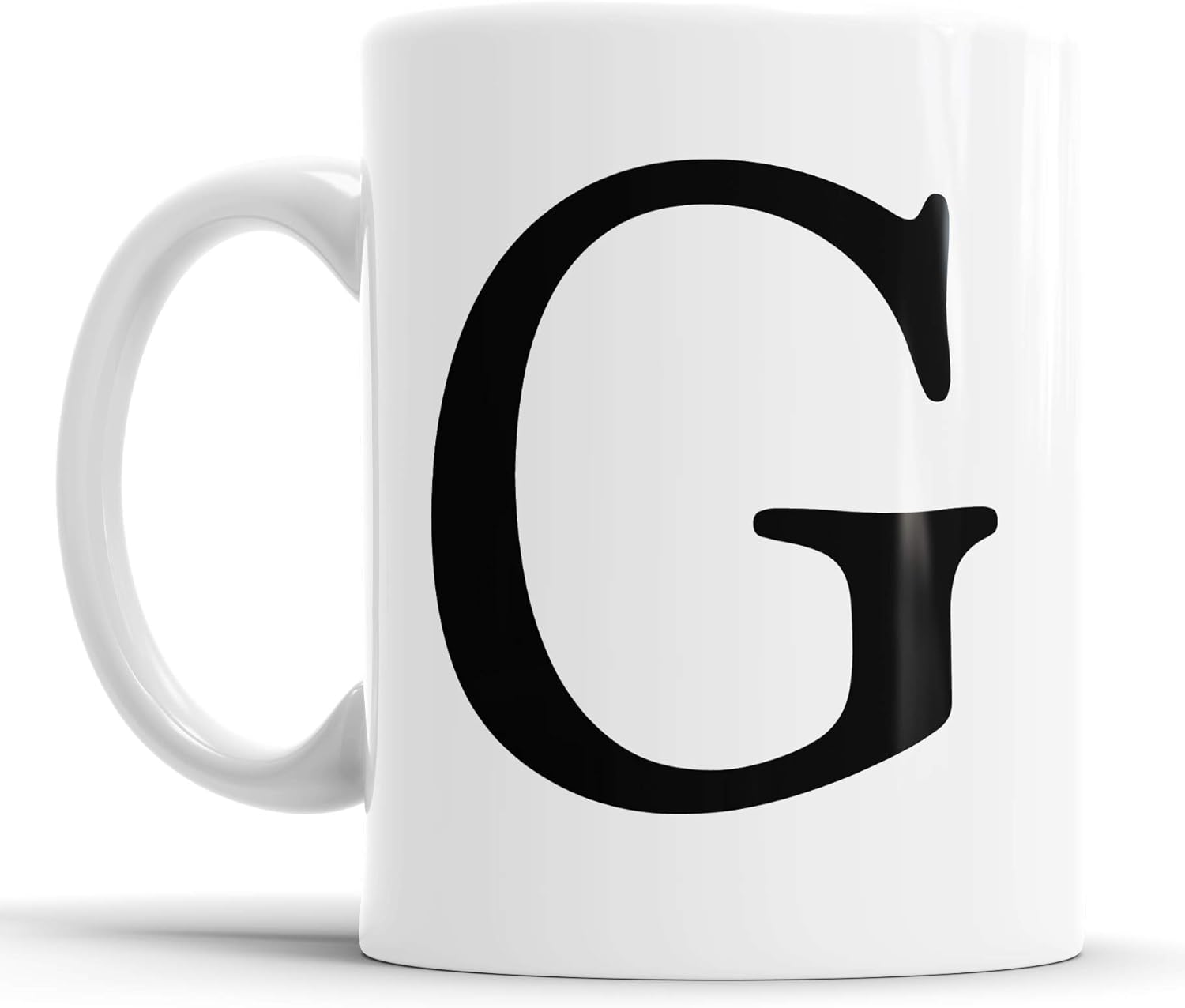 Faithful Prints Alphabet Mug Letter Mugs Initial Coffee Cup Birthday