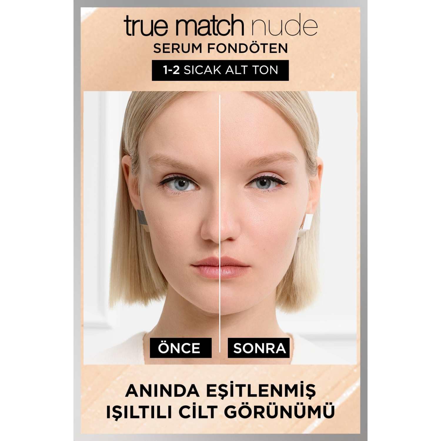 L'Oréal Paris True Match Nude Skoncentrowane serum w podkładzie 1-2