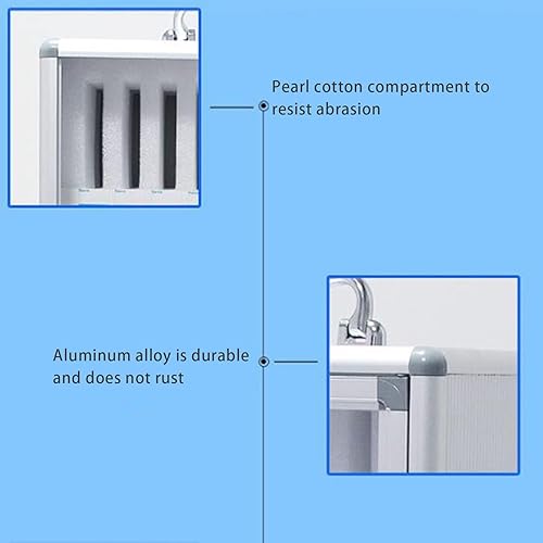 Miniatura 6 de 244860 ranuras caja de casillero para teléfono celular, aleación de aluminio, cerrable, aulas escolares militares, poner gabinetes de almacenamiento