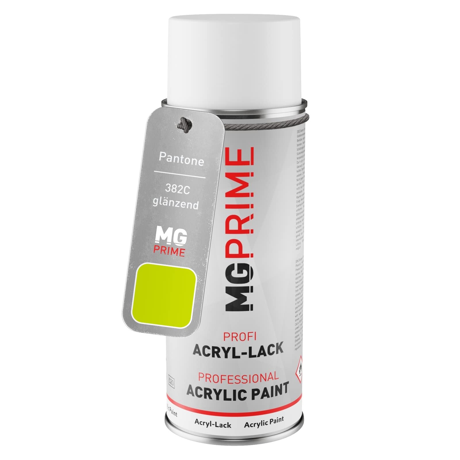 MG PRIME Pantone 382C Green Spray can 400 ml glossy quick-drying